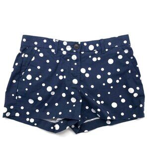 Khakis By GAP Summer Short Cotton Navy Blue and White Polka Dot Women's Size 00R